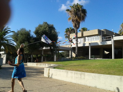 flying a kite