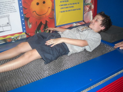 on a bed of nails