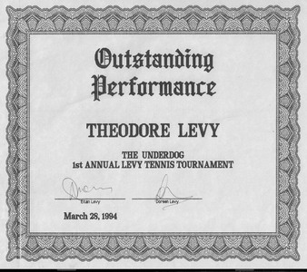 Teddy certificate