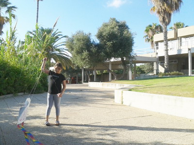 flying a kite