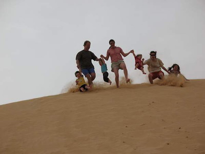 on the dunes