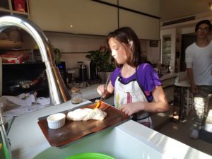 preparing bread