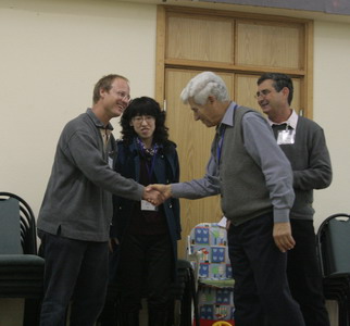 Moran receiving poster prize