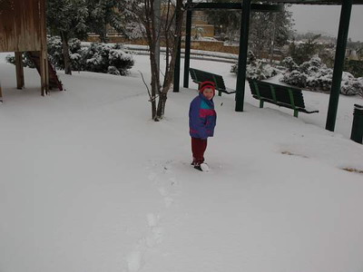 snow in Mitzpeh Ramon