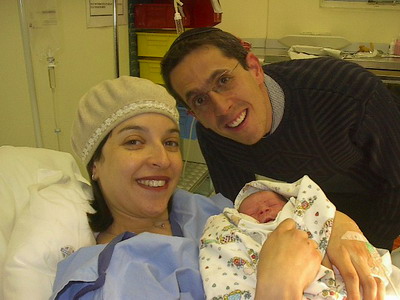 Ian and Talya Klotnick with baby