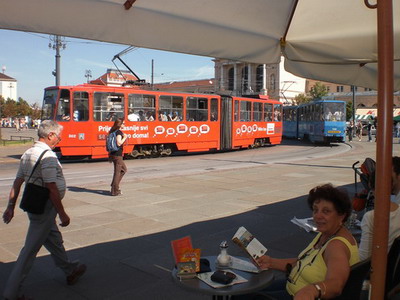 at the station in Zagreb