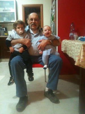 Andy with grandchildren