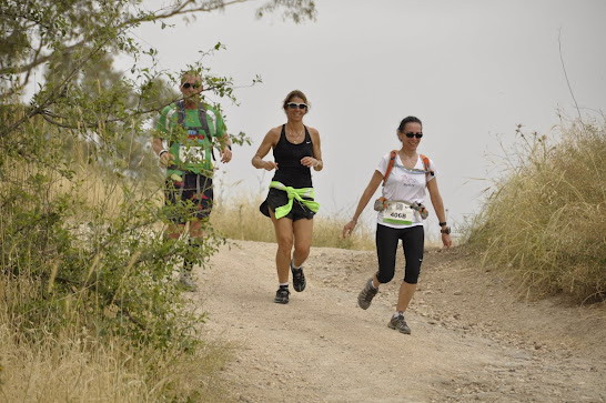 Denise on transalpine training run