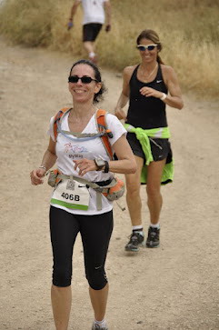 Denise  on transalpine training run