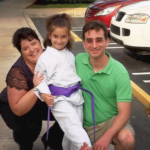 Gabi gets her purple belt