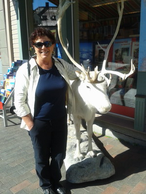 Doreen with Reindeer