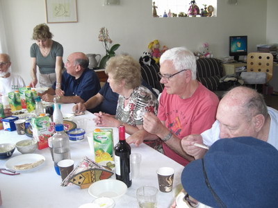 lunch at the Sapirs