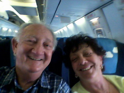 in plane to Prague