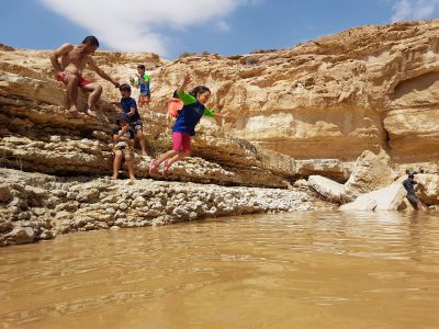 post-flood swim