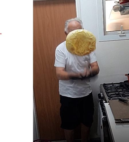 flipping an omelette