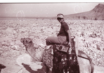on a camel in Sinai