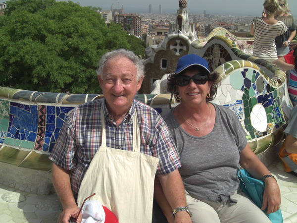 at Guell park in Barcelona