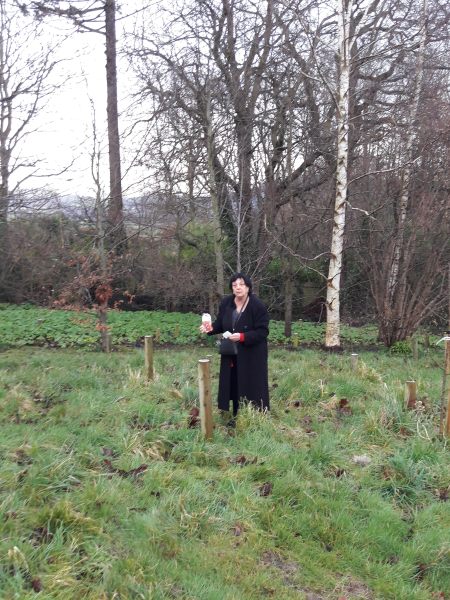 at Fern's grave