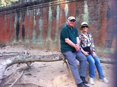 Roslyn celebrates her 70th on a visit to Cambodia