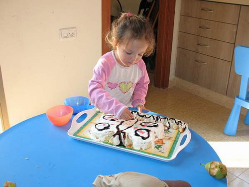 Lotem and her birthday cake