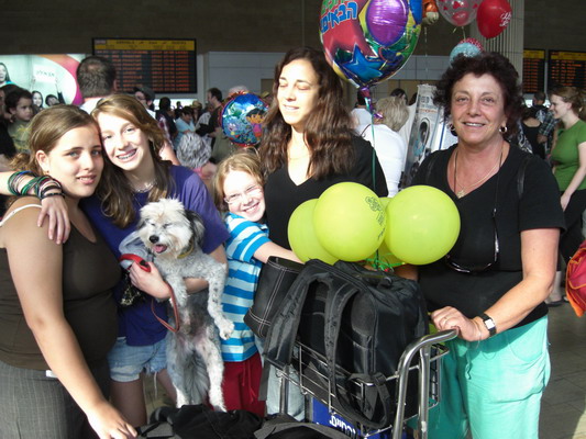 Vered arrive at Ben Gurion airport