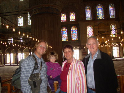 at the Blue Mosque