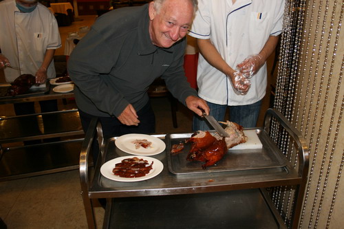 Carving duck in Beijing