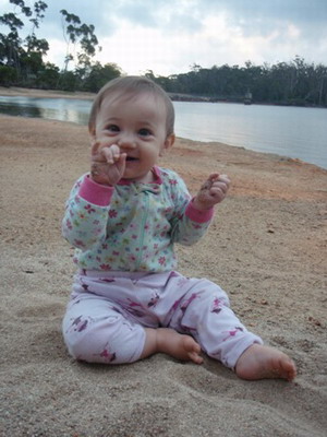 Zoe on the beach